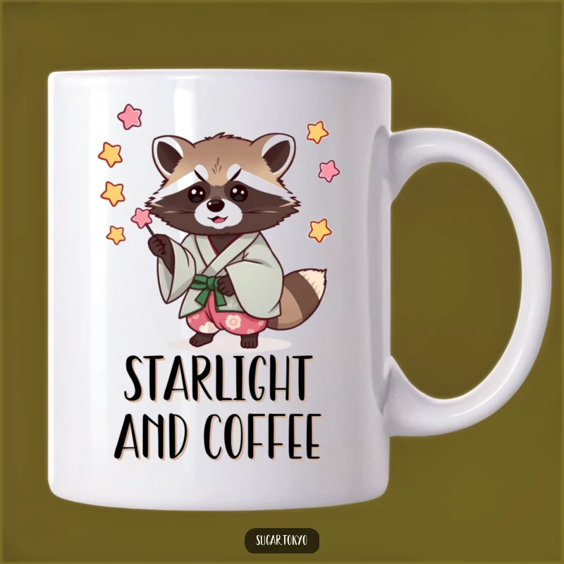 Funny Raccoon Kimono Candy Mug - Mischief & Sweetness Gift!