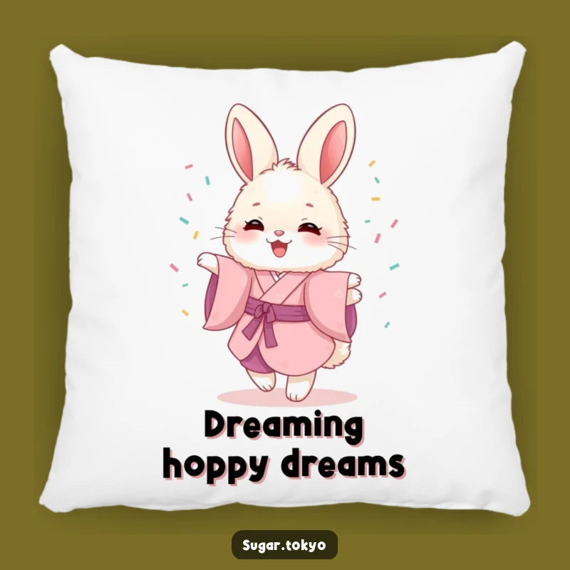 Funny Bunny Sprinkles Pillow - Cozy & Hilarious Comfort Gift!