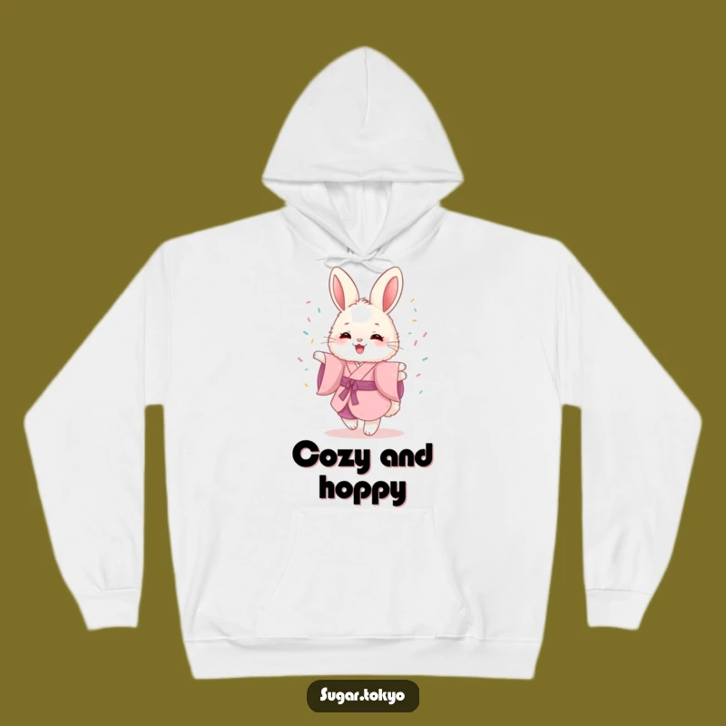 Cozy Funny Bunny Kimono Hoodie - Hilarious Comfort Gift!
