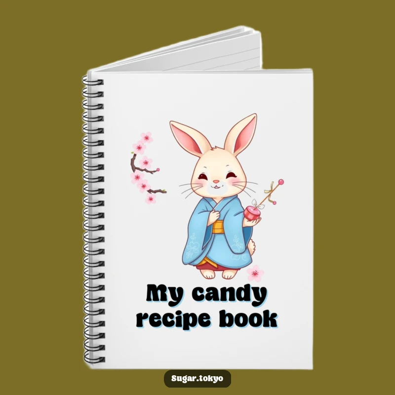 Funny Graceful Rabbit Kimono Notebook - Elegant and Hilarious Journal for Ideas